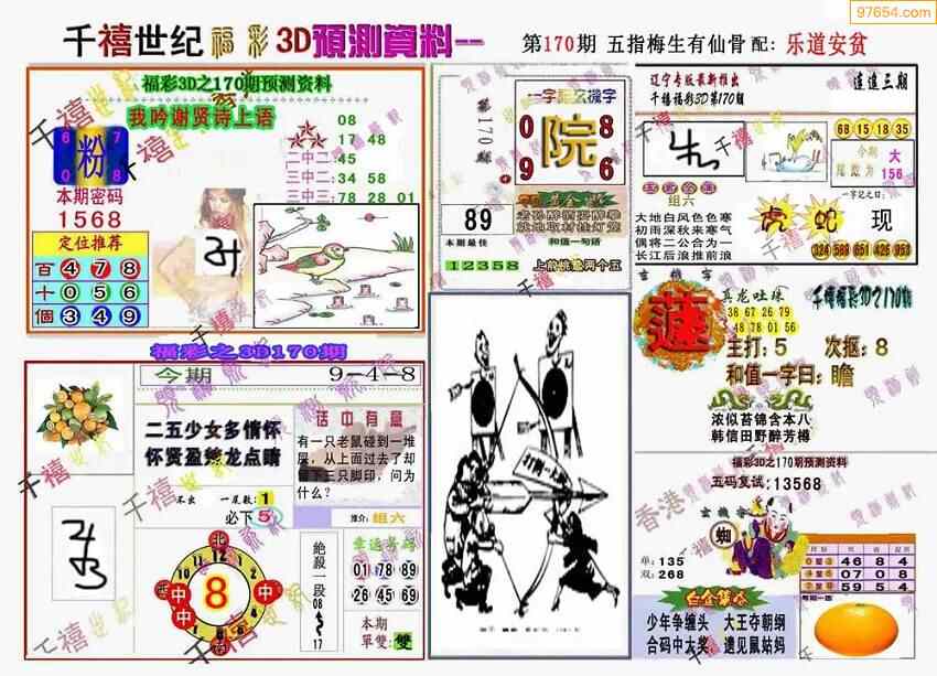 (6)22170期天中图库精华福彩画报总汇-天中图库