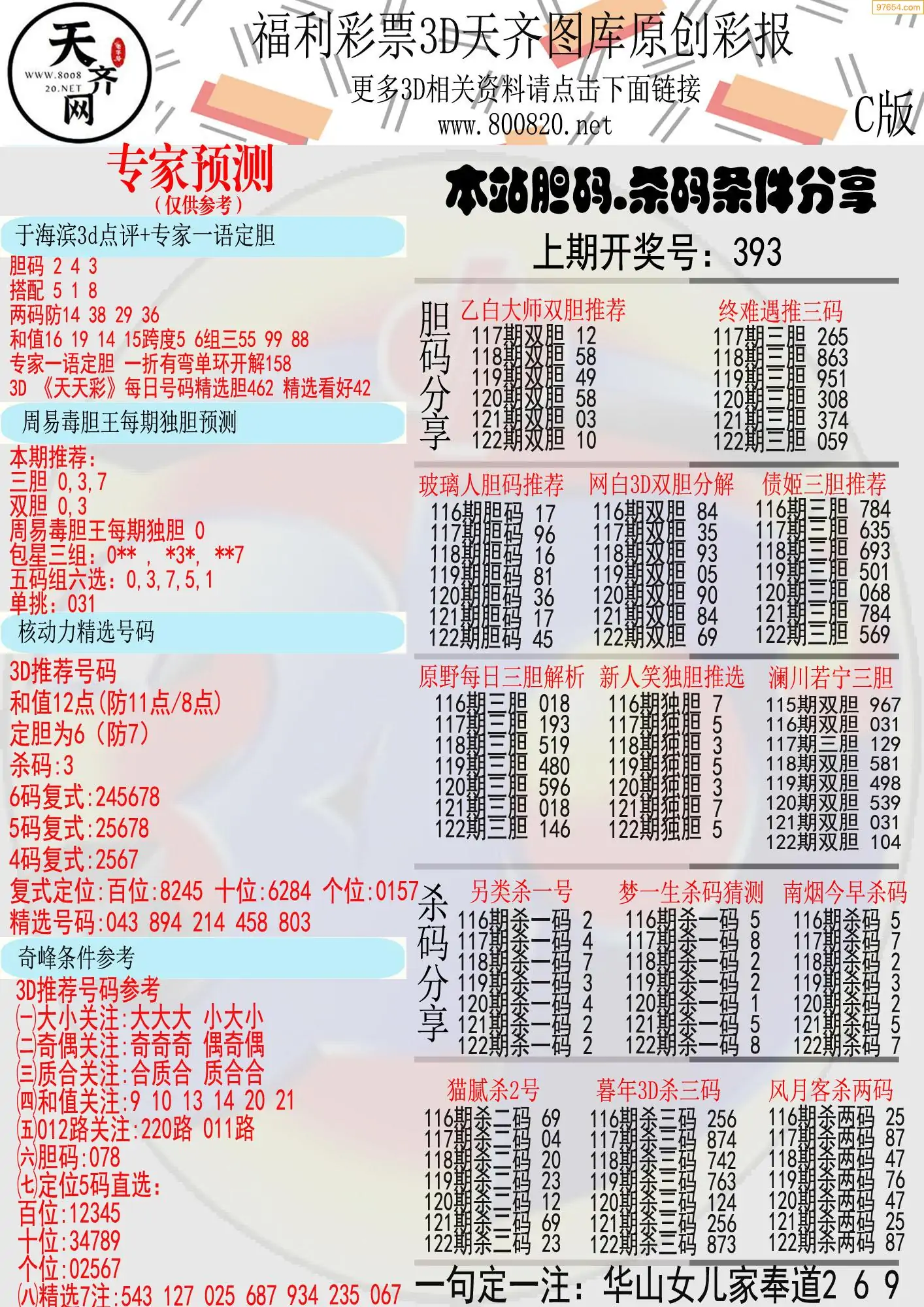 天齐原创彩报C